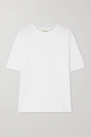 Loulou Studio LOULOU STUDIO - Lipari Cotton-jersey T-shirt - White