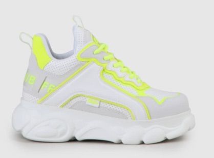 CLD Chai Sneakers White/Neon Yellow