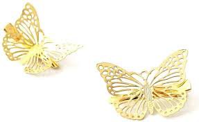 butterfly barrettes gold - Google Search