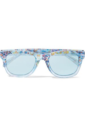 D-frame printed acetate sunglasses | EMILIO PUCCI | Sale up to 70% off | THE OUTNET