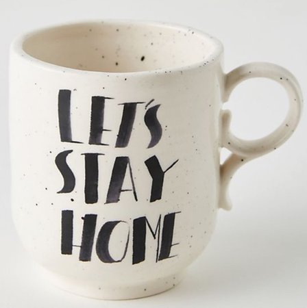 let’s stay home mug