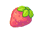 Strawberry [[pixel art]] by AndiAnime on DeviantArt