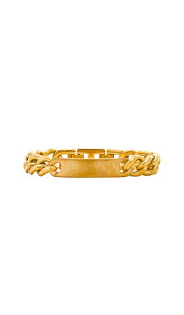 Natalie B Jewelry Mercury ID Bracelet in Gold | REVOLVE