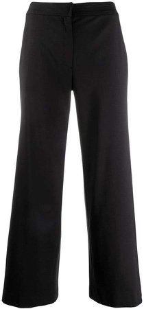 Pre-Owned cropped wide-leg trousers