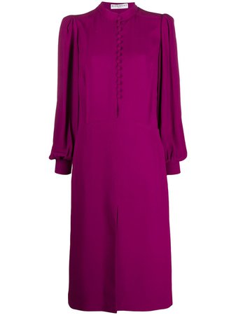 Shop purple Givenchy button-up midi dress with Express Delivery - Farfetch
