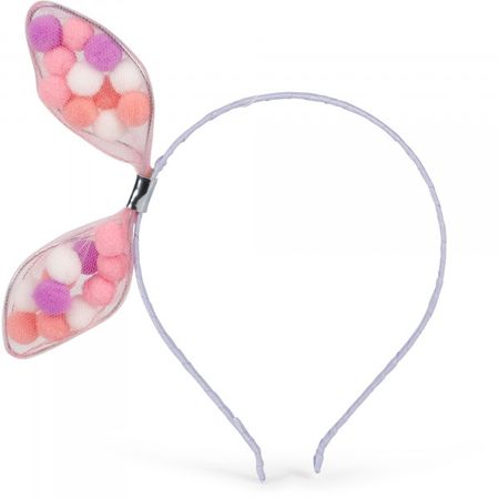 Hatley Pompoms Bow Hairband in Lilac - BAMBINIFASHION.COM