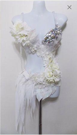Winter Forest Fairy Monokini theme wear cosplay festival | Etsy
