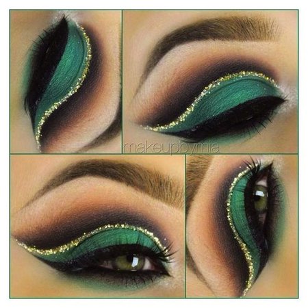 emerald green eye makeup