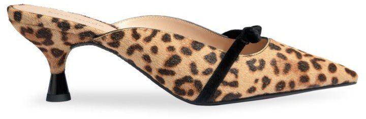 Carnation Leopard-Print Kitten-Heel Sandals
