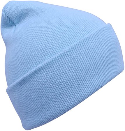 *clipped by @luci-her* PZLE Warm Winter Hat Knit Beanie Skull Cap Cuff Beanie Hat Winter Hats for Men Aqua: Beauty