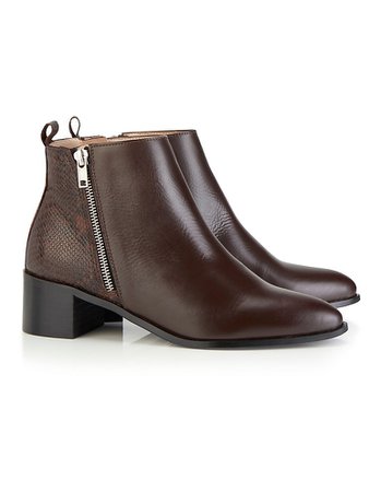 Ankle boots, dark brown, dark brown | MADELEINE Fashion