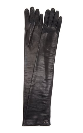 Long Leather Gloves By Valentino | Moda Operandi