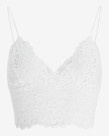 Allover Lace Cropped Cami | Express