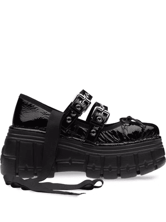 chunky platform-sole shoes | miumiu