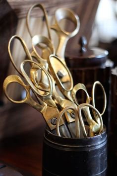 gold sewing scissors