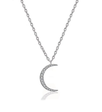 silver moon necklace - Google Search