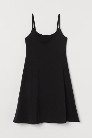Sleeveless Jersey Dress - Black - Ladies | H&M US
