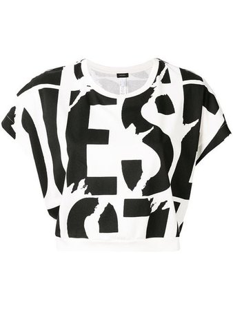 Diesel cropped logo print T-shirt $57 - Buy Online SS19 - Quick Shipping, Price