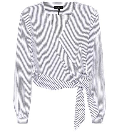 Prescot cotton and linen blouse