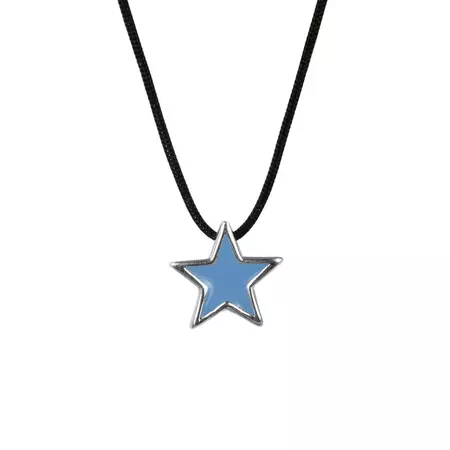 Blue Star Necklace Sterling Silver Blue Star Pendant Summer - Etsy Brasil