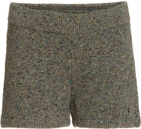 Tibi Ultra Melange Wool-Blend Shorts
