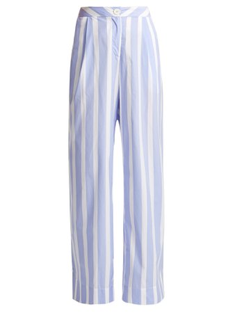 Loulou striped cotton trousers | Thierry Colson | MATCHESFASHION.COM US