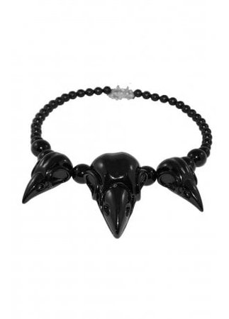 Kreepsville 666 Crow Skull Collection Necklace | Attitude Clothing