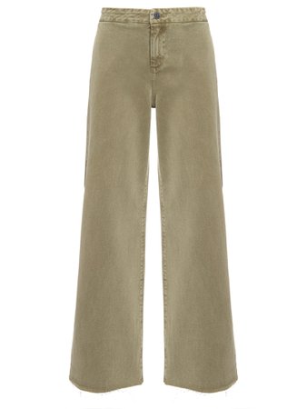 Dudalina / army olive green jeans pants
