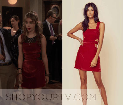Fam: Season 1 Episode 7 Shannon's Velvet Mini Dress | Shop Your TV