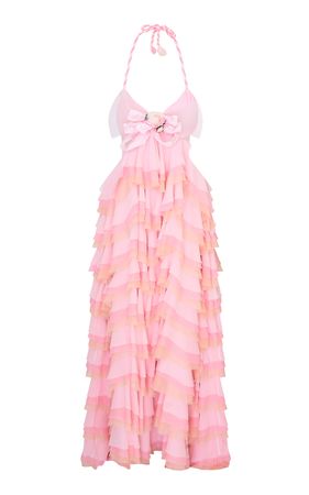 Monceau Ruffled Silk Maxi Dress By Loveshackfancy | Moda Operandi