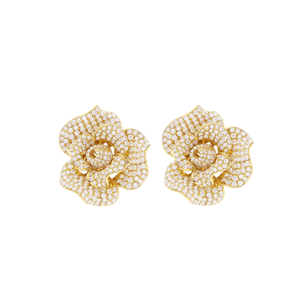 flower earrings transparent