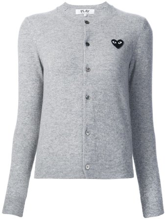 Comme Des Garçons Play heart logo cardigan with Express Delivery - FARFETCH