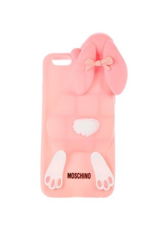 peach pink bunny phone case