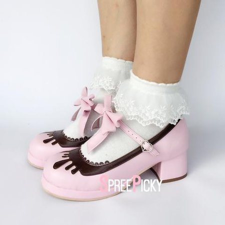 Chocolate Strawberry Doll Shoes - SpreePicky