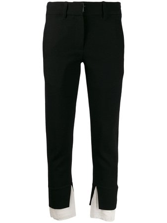 Black Ann Demeulemeester Cropped Trousers | Farfetch.com