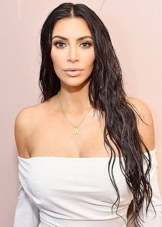 Wet Hair Kim Kardashian