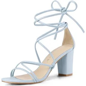 summery blue dreamy heels