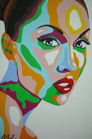 funky portrait painting - Google Search