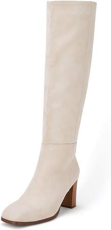 amazon.com Amazon.com | Coutgo Womens Knee High Boots Chunky Block