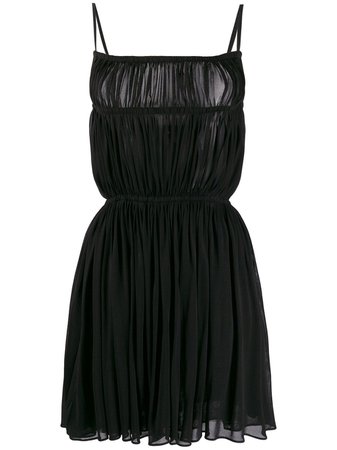 Saint Laurent Ruched Mini Dress Ss20 | Farfetch.Com