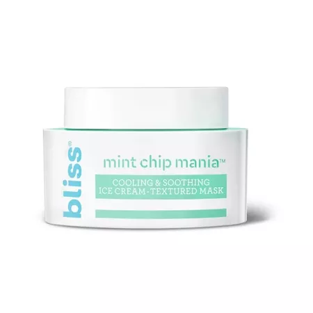 Bliss Mint Chip Mania Cooling & Soothing Mask - 1.7 Fl Oz : Target