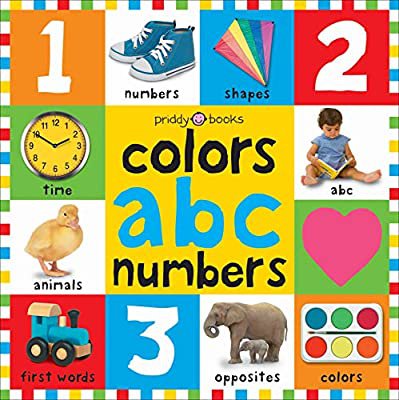 Amazon.com: Bright Bbaby colors, abc, & numbers first words (First 100) (9780312502195): Priddy, Roger: Books
