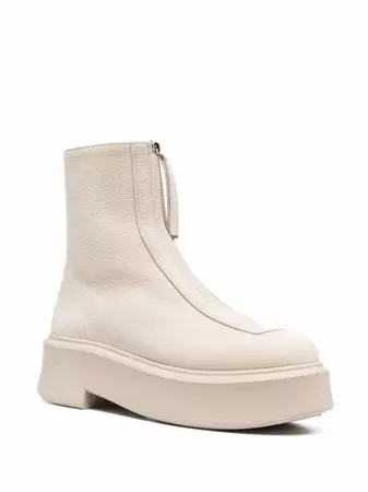 The Row Platform Ankle Boots - Farfetch