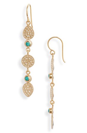 Anna Beck Turquoise Linear Drop Earrings (Nordstrom Exclusive) | Nordstrom