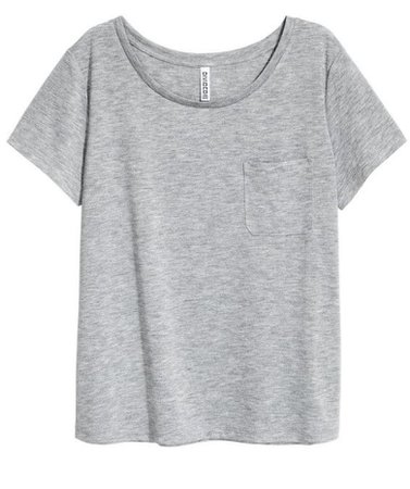 Gray Pocket T Shirt