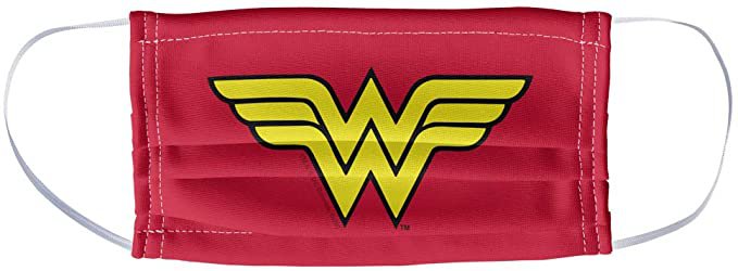 Wonder Woman Classic Logo 1-Ply Reusable Face Mask Covering, Unisex - - Amazon.com