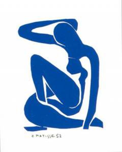Nu bleu I, 1952 » Henri Matisse » Kunst » Plakat