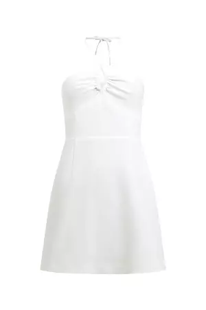 Whisper Ruth Halter Neck Dress Summer White | French Connection US