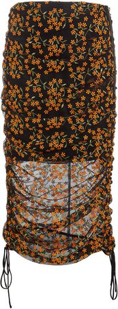 Significant Other Mila Ruched Georgette Skirt