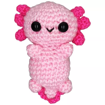 Cute axolotl baby mini amigurumi doll - Ruby Lane